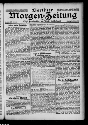 Berliner Morgen-Zeitung vom 19.10.1909
