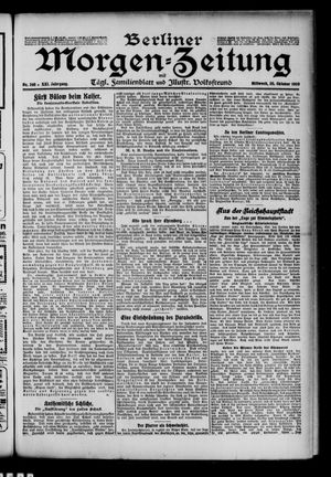 Berliner Morgen-Zeitung vom 20.10.1909