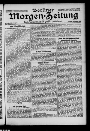 Berliner Morgen-Zeitung vom 22.10.1909