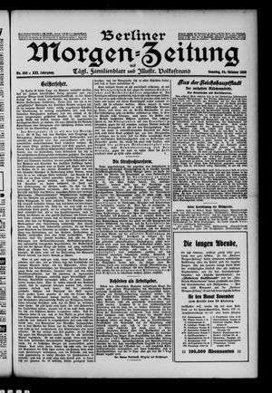 Berliner Morgen-Zeitung vom 24.10.1909
