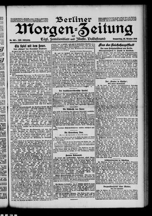 Berliner Morgen-Zeitung vom 28.10.1909