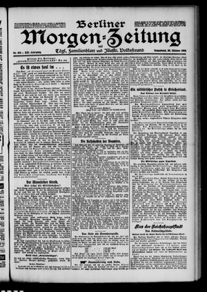 Berliner Morgen-Zeitung vom 30.10.1909