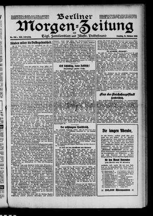 Berliner Morgen-Zeitung vom 31.10.1909