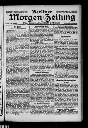 Berliner Morgen-Zeitung vom 03.11.1909