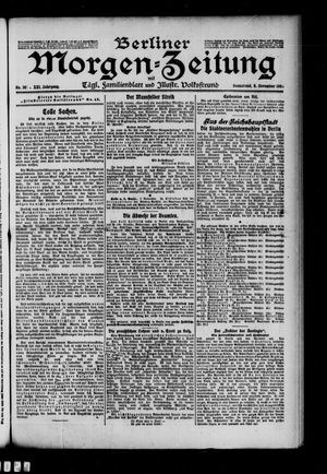 Berliner Morgen-Zeitung vom 06.11.1909