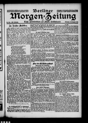 Berliner Morgen-Zeitung vom 10.11.1909