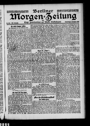 Berliner Morgen-Zeitung vom 11.11.1909