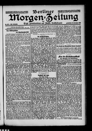 Berliner Morgen-Zeitung vom 13.11.1909