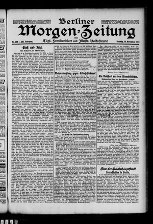 Berliner Morgen-Zeitung vom 14.11.1909