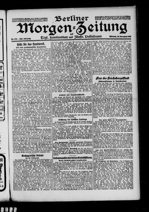 Berliner Morgen-Zeitung vom 24.11.1909