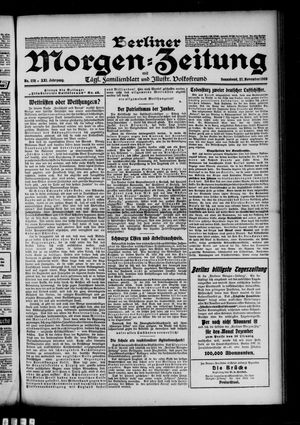 Berliner Morgen-Zeitung vom 27.11.1909