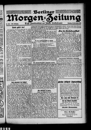Berliner Morgen-Zeitung vom 30.11.1909