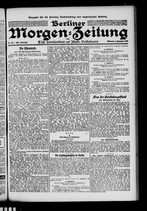 Berliner Morgen-Zeitung vom 01.12.1909