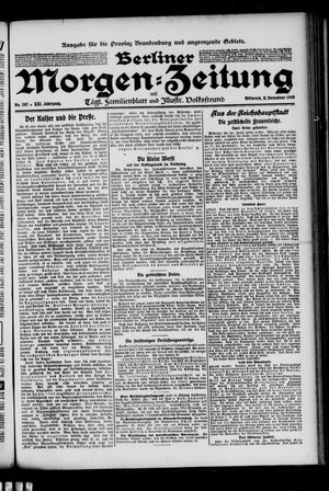 Berliner Morgen-Zeitung vom 08.12.1909