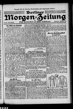 Berliner Morgen-Zeitung vom 09.12.1909