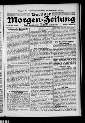 Berliner Morgen-Zeitung vom 14.12.1909