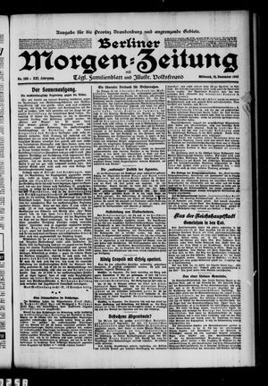 Berliner Morgen-Zeitung vom 15.12.1909