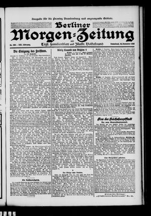 Berliner Morgen-Zeitung vom 18.12.1909