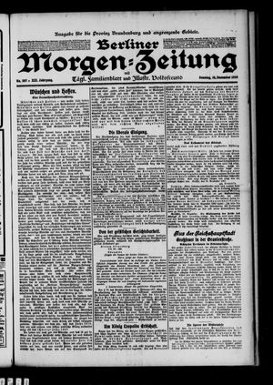 Berliner Morgen-Zeitung vom 19.12.1909