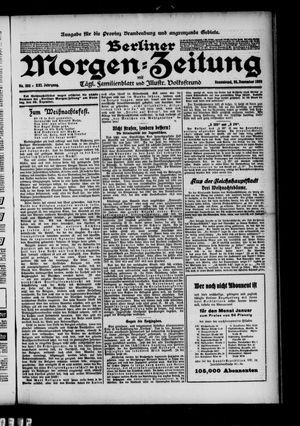 Berliner Morgen-Zeitung vom 25.12.1909