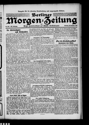 Berliner Morgen-Zeitung vom 28.12.1909