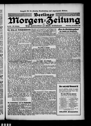 Berliner Morgen-Zeitung vom 30.12.1909