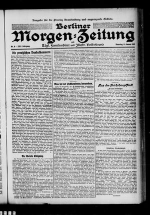 Berliner Morgenzeitung vom 11.01.1910
