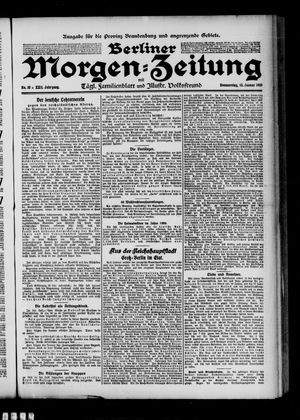 Berliner Morgenzeitung vom 13.01.1910