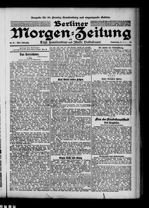 Berliner Morgen-Zeitung vom 15.01.1910