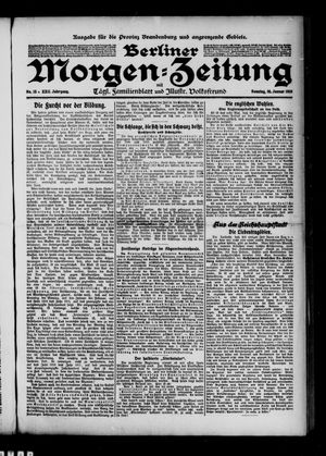 Berliner Morgenzeitung vom 16.01.1910