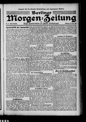 Berliner Morgen-Zeitung vom 19.01.1910