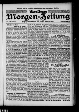 Berliner Morgenzeitung vom 21.01.1910
