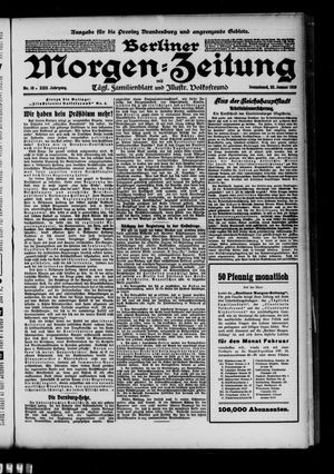 Berliner Morgenzeitung vom 22.01.1910