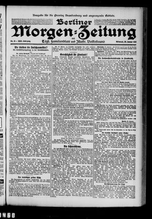 Berliner Morgenzeitung vom 26.01.1910