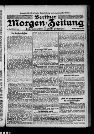 Berliner Morgen-Zeitung vom 28.01.1910