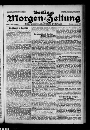 Berliner Morgen-Zeitung vom 01.02.1910