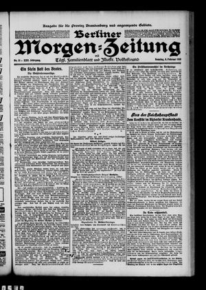Berliner Morgenzeitung vom 06.02.1910