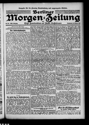 Berliner Morgenzeitung vom 12.02.1910