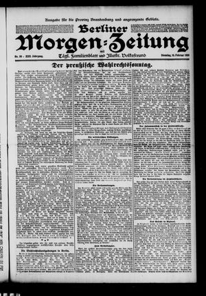 Berliner Morgen-Zeitung vom 15.02.1910