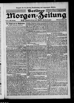 Berliner Morgen-Zeitung vom 16.02.1910