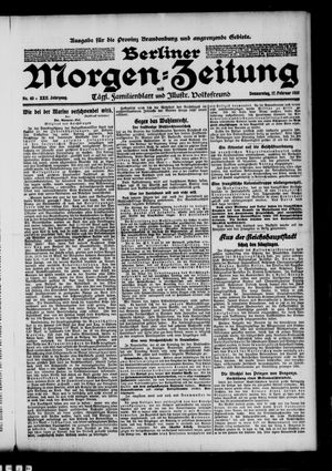 Berliner Morgen-Zeitung vom 17.02.1910