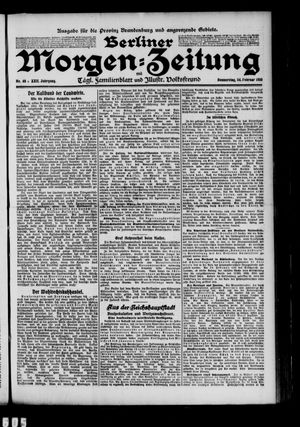 Berliner Morgen-Zeitung vom 24.02.1910