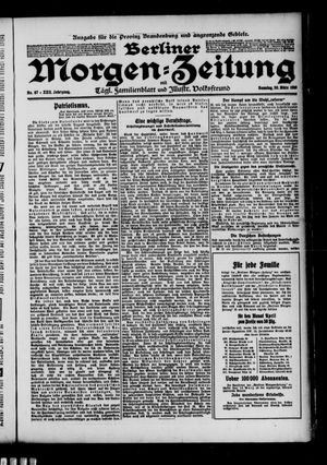 Berliner Morgenzeitung vom 20.03.1910