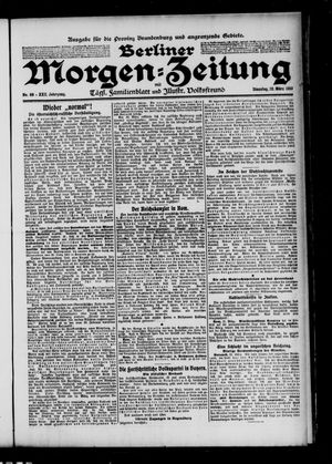Berliner Morgenzeitung vom 22.03.1910