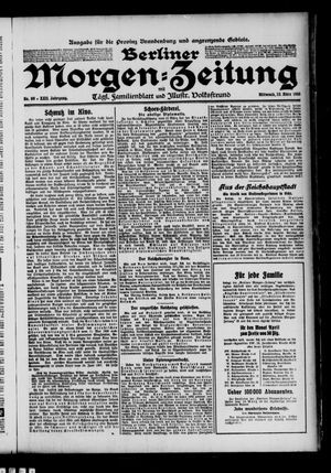 Berliner Morgenzeitung vom 23.03.1910
