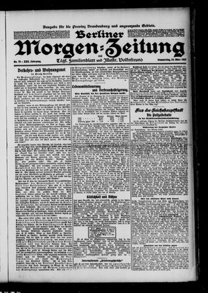 Berliner Morgenzeitung vom 24.03.1910