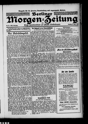 Berliner Morgenzeitung vom 27.03.1910