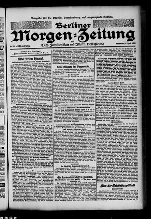 Berliner Morgenzeitung vom 09.04.1910