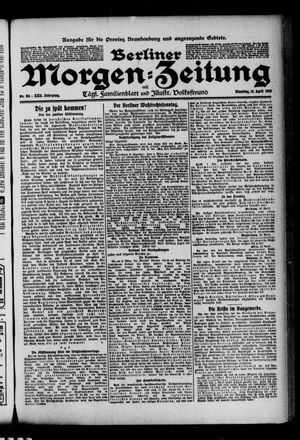 Berliner Morgenzeitung vom 12.04.1910