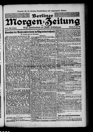 Berliner Morgenzeitung vom 13.04.1910
